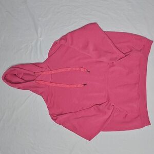 aerie Women's Size Large Pink Pullover Hoodie with Kangaroo Pocket Used